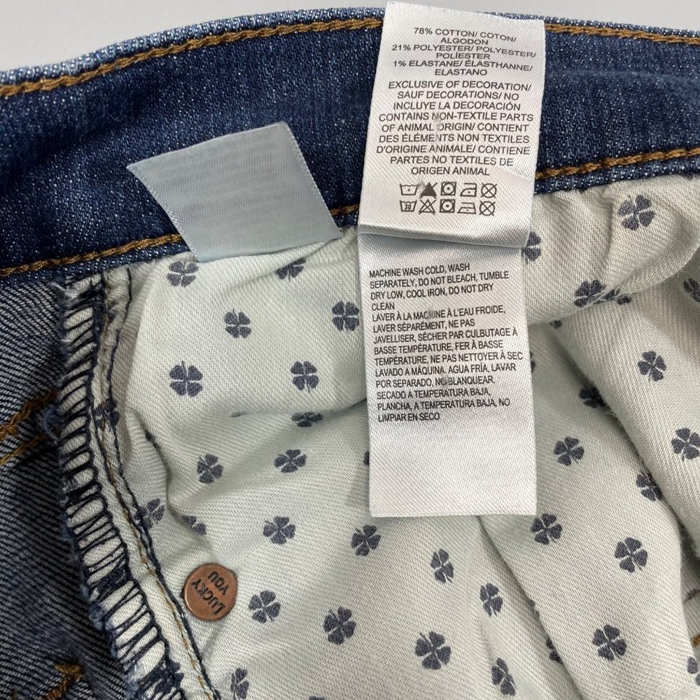 Lucky Brand 221 Jeans 34x30 Straight Leg Comfort Dark Blue Denim Mens - Picture 5 of 9